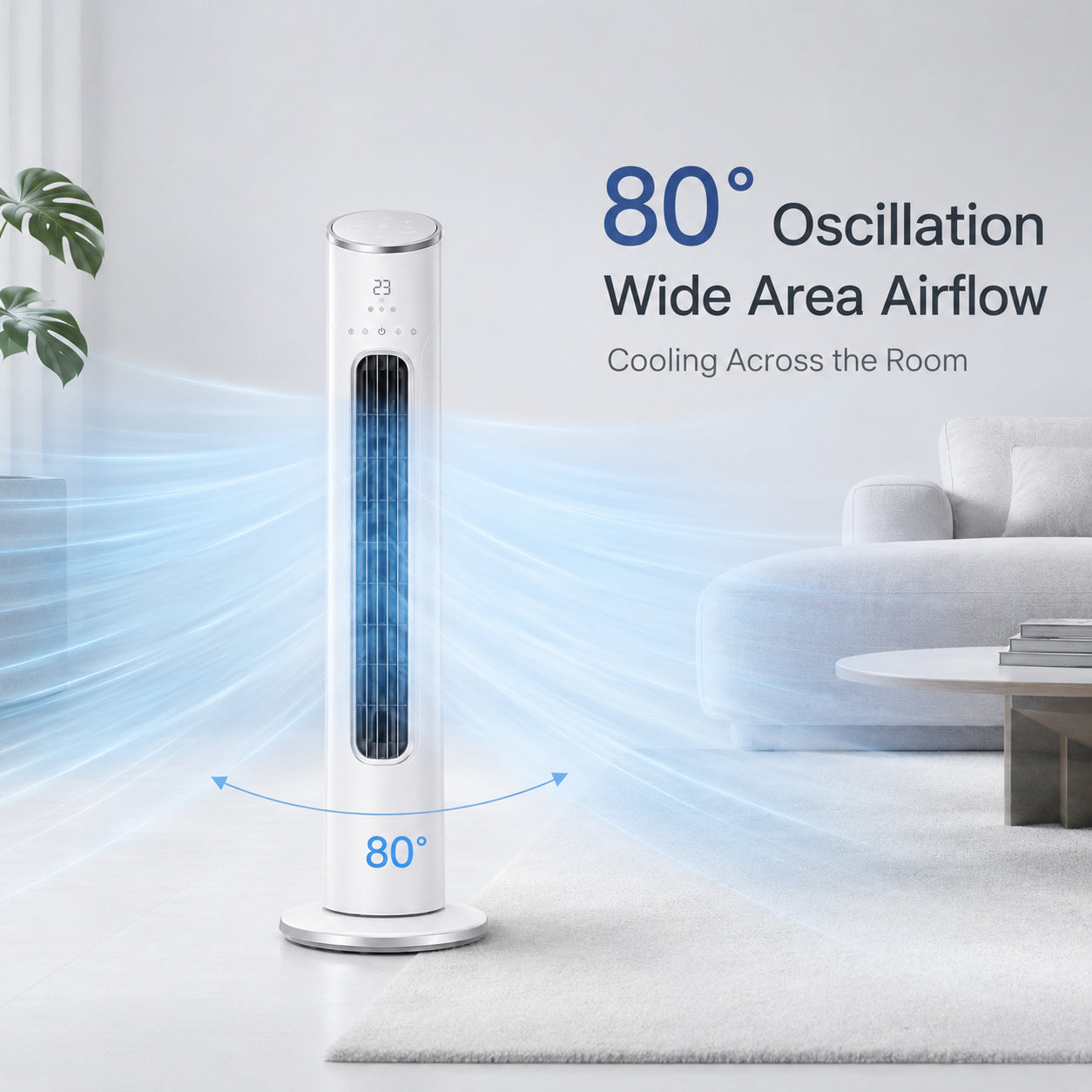 CoolWave Tower Cooling Fan - Detail 1