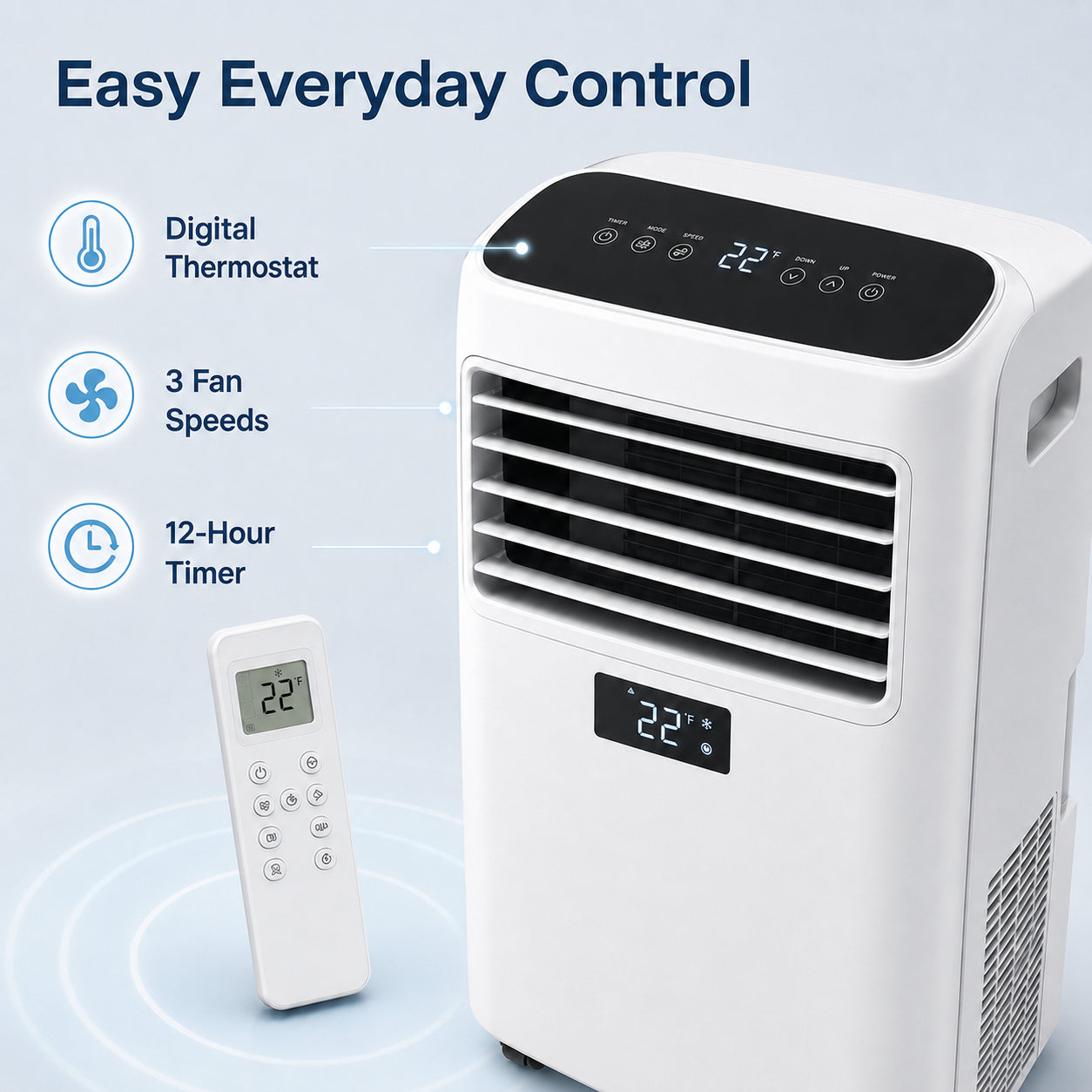 ArcticBreeze 9000 BTU Portable Air Conditioner - Detail 2
